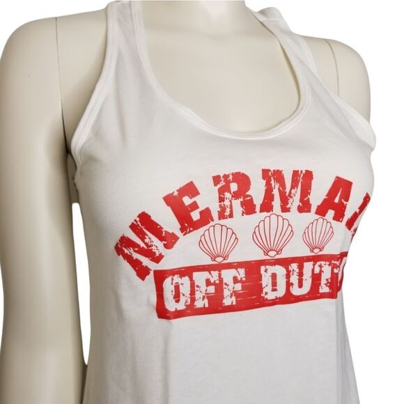 Mermaid Off Duty Racerback Tank Next Level N1533 Custom‎ Handmade - Picture 5 of 9